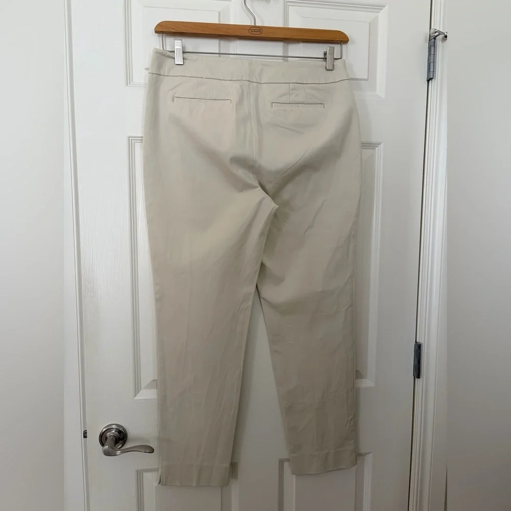 Talbots Chatham Cotton Bi-Stretch Skim Ankle Pant - Picture 2 of 9